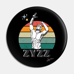 Vintage ZYZZ CONQUER Pin