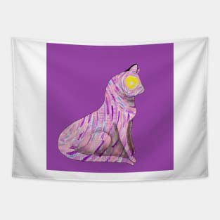 Van Gough inspired twilight pretty kitty Tapestry