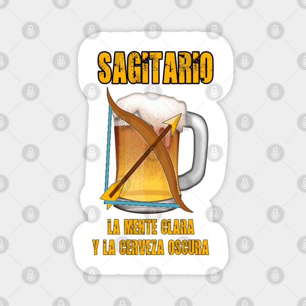 Fun design for lovers of beer and good liquor. Sagittarius sign Magnet by Cervezas del Zodiaco