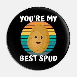 Cute Spud Potato You're My Best Spud Pin