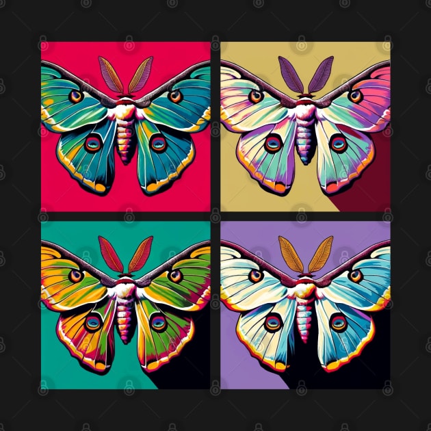 Pop Moth Art - Cool Insect by PawPopArt