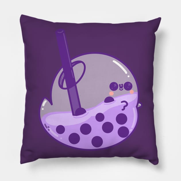 Purple Ghostea Pillow by Fluffymafi