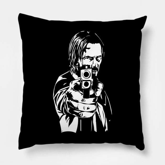 JOHN WICK Pillow by OM Des