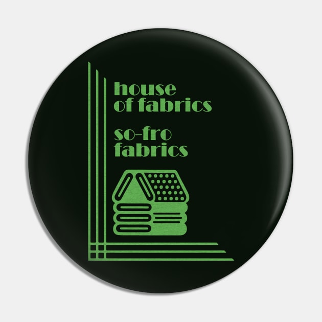 House of Fabrics So-Fro Fabrics Retro Style Pin by Turboglyde