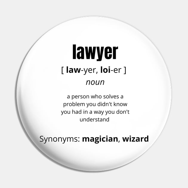 Lawyer Pin by Lab Of Creative Chaos