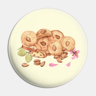 Almond cookies and nuts Pin