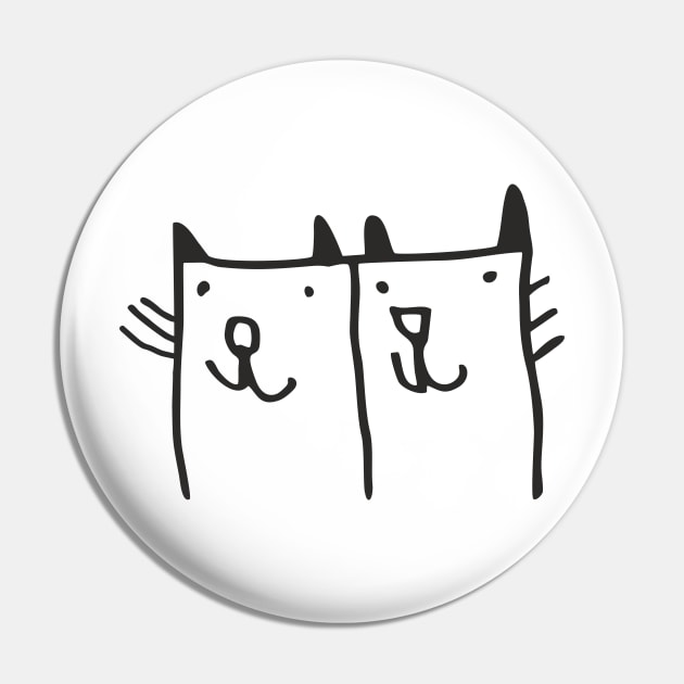 cats cat drawing cheerful gift Pin by FrauK