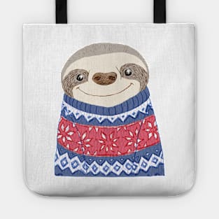 Sloth in a Christmas Jumper Tote