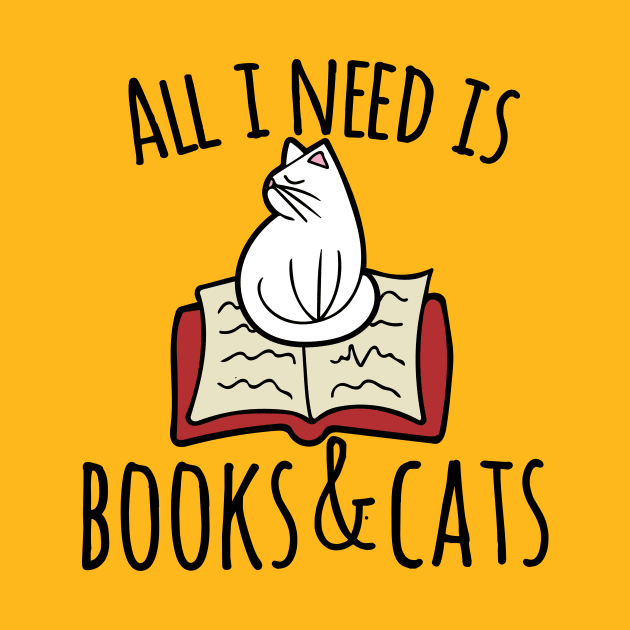 All I need is books and Cats by bubbsnugg