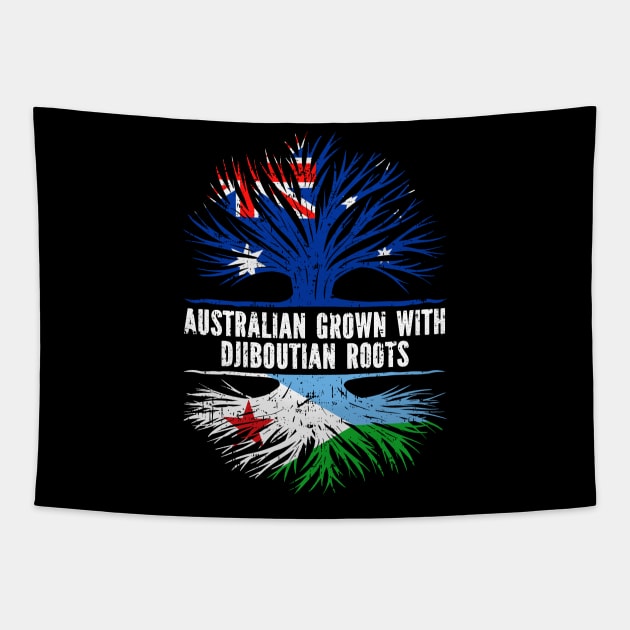 Australian Grown with Djiboutian Roots Australia Flag Tapestry by silvercoin