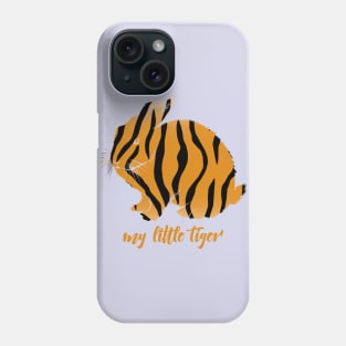 funny rabbit design with tiger pattern Phone Case