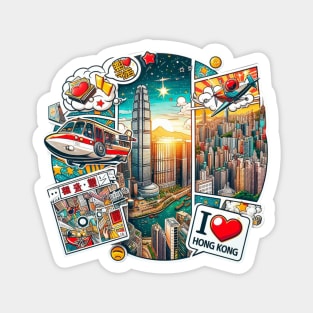 I Love Hong Kong Magnet