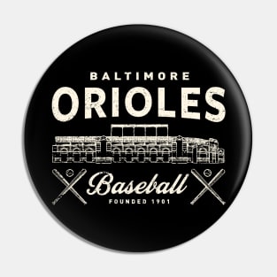 Baltimore Orioles Stadium by Buck Tee Originals Pin