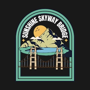 Sunshine Skyway Bridge, Summer Vacation Sunset T-Shirt