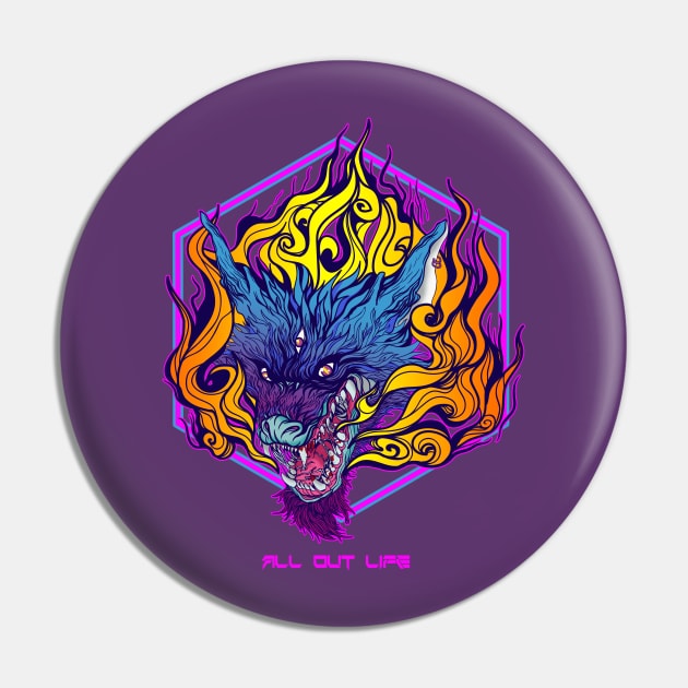 wolf fire Pin by bocel eco