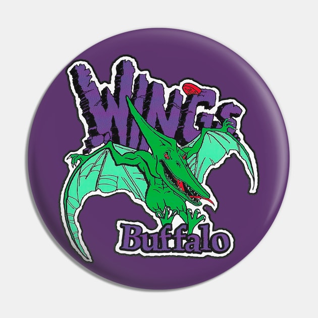 Buffalo Wings Roller Hockey Team Pin by DirtyD