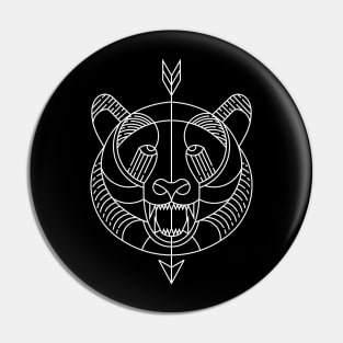 Wild bear Pin