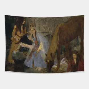 Portrait of Mlle Fiocre in the Ballet "La Source" by Edgar Degas Tapestry