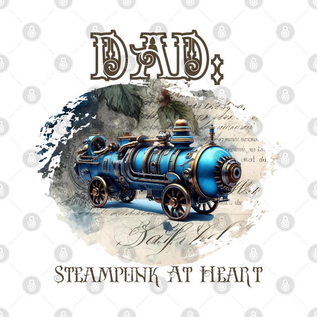 Dad: Steampunk At Heart Vintage Locomotive by Té de Chocolate