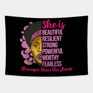 She is stronger than the storm, Black History, Black lives matter Tapestry