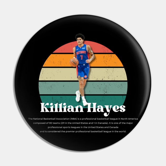 Killian Hayes Vintage V1 Pin by Gojes Art