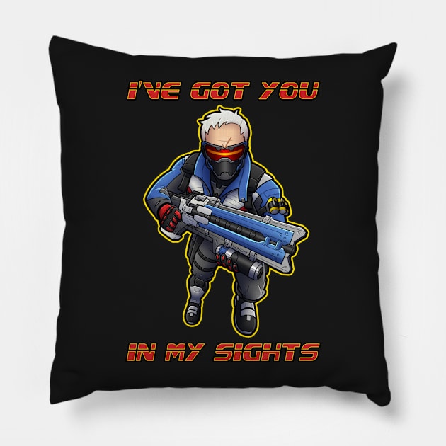 I've Got You In My Sights Pillow by Red_Flare_Art