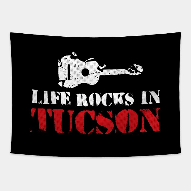 Tucson, Arizona - AZ Rocks Life Tapestry by thepatriotshop