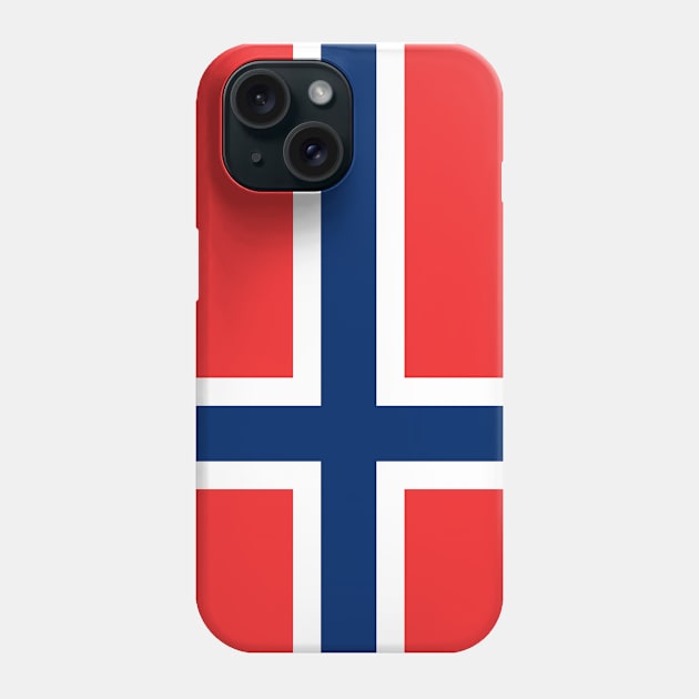 Norway Flag Phone Case by Bravuramedia