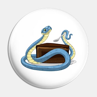 Snake Birthday Cake Pin