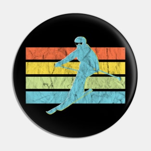 Downhill Skiing Pin