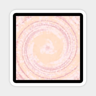 Peach and Rose Diamond Circle Magnet