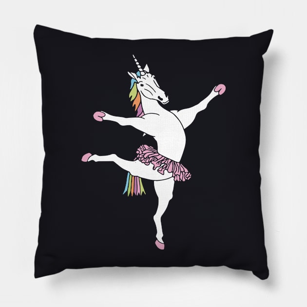 Tht Dance Unicorn T Shirts Pillow by huepham613