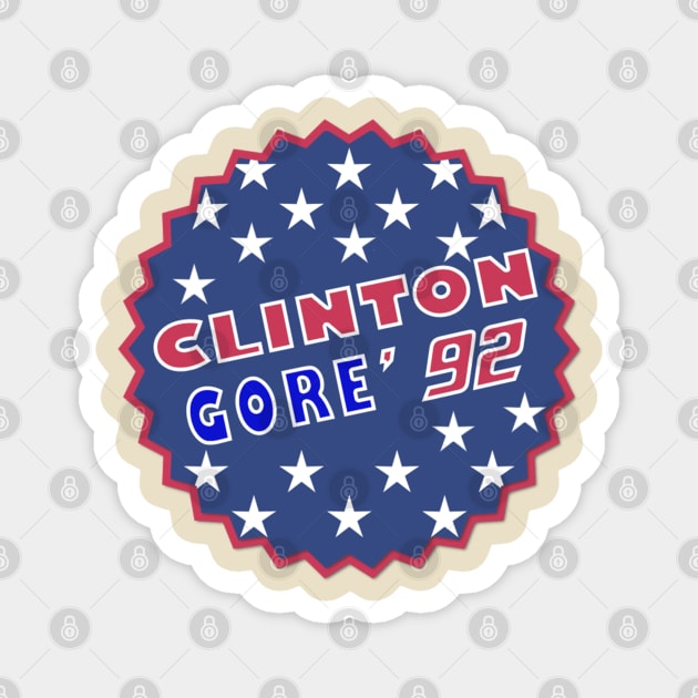 Clinton Gore '92 Gift Magnet by Family shirts