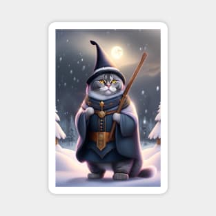 Witchy British Shorthair Magnet