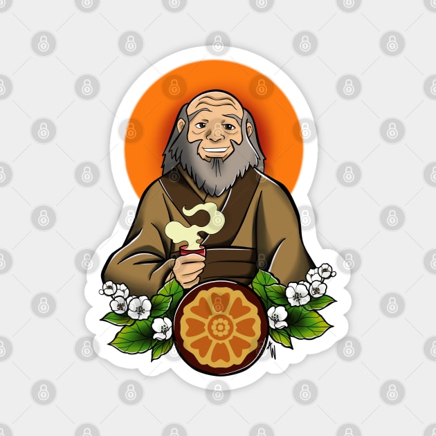 Uncle Iroh Magnet by Jurassic Ink