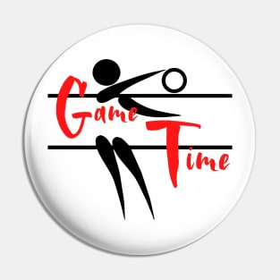 Time Game - Sports Volleyball Pin