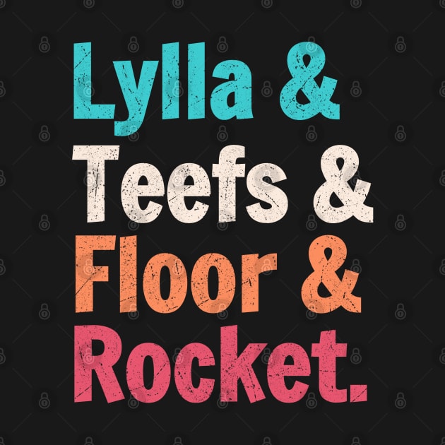 Lylla And Teefs And Floor And Rocket Vintage by Clara switzrlnd