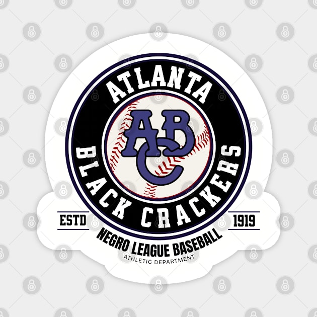 Atlanta Black Crackers Negro League Baseball Magnet by UrbanLifeApparel