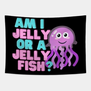 Am I Not A Sweet Jellyfish? Mauve Stinger Jellyfish Design Gift Ideas Evergreen Tapestry