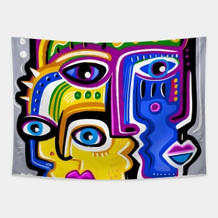 Faces Tapestry