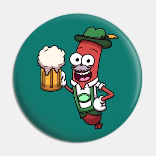 Oktoberfest Sausage With Beer Pin