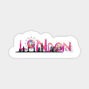 London Elegance: Zoolos Exclusive Watercolor Design Magnet