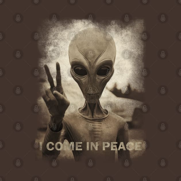 Alien I come in peace by Myanko