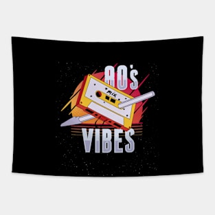 80s Vibes Vintage Audio Cassette Tape Mixtape Tapestry