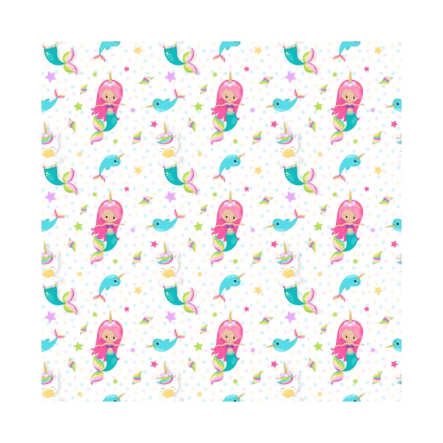 Cute Mermaid Pattern by epiclovedesigns