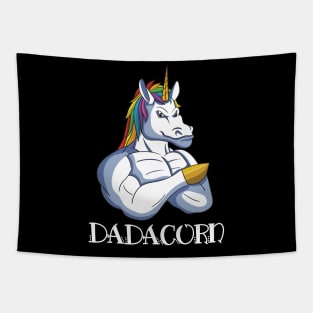 Dadacorn Dad Of The Unicorn Girl Tapestry