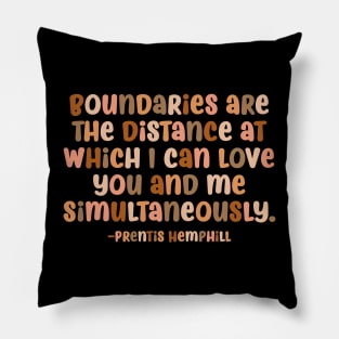 Prentis Hemphill “Boundaries” Quote Pillow