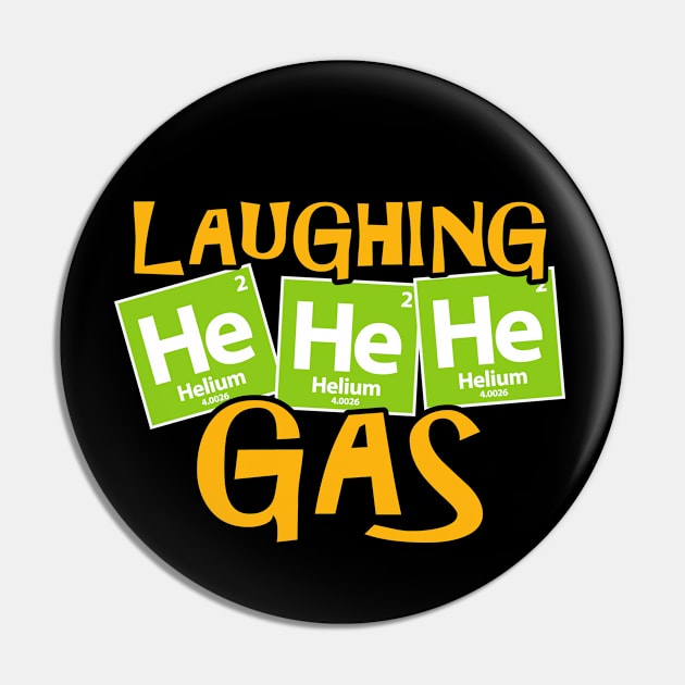 Humorous Science Teachers Masks Helium Laughing Pin by FanaticTee