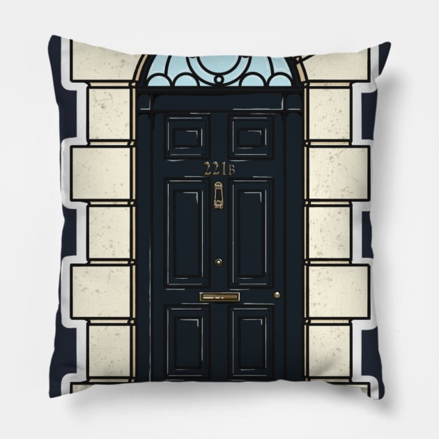 Knock, Knock, Sherlock Pillow by Owllee Designs