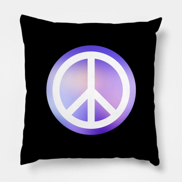 Peace Sign #4 Pillow by TheSoldierOfFortune